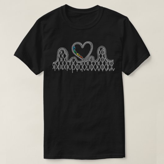 T-shirt Rollercoaster Lover Cadeau Rollercoaster Frissemen (Design devant)