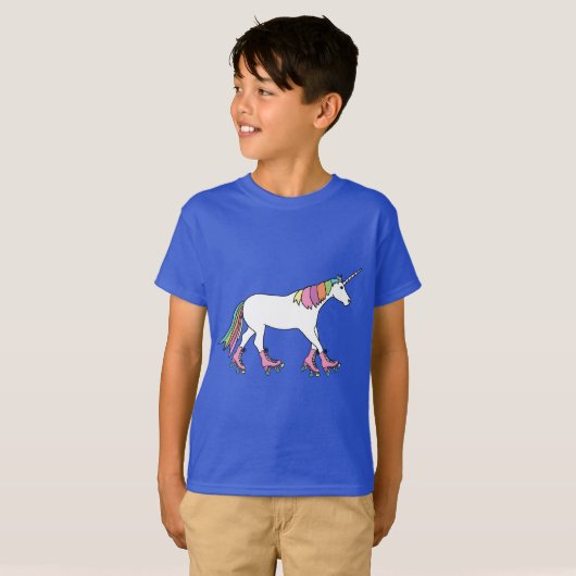 T-shirt Rollerskating de licorne (Devant entier)