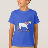 T-shirt Rollerskating de licorne (Devant)