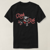 T-shirt RollerSkating Funky Rat Retro 60s (Design devant)