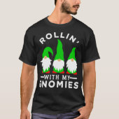 T-shirt Rollin Avec Mes Gnomies Design Pour Femmes  (Devant)