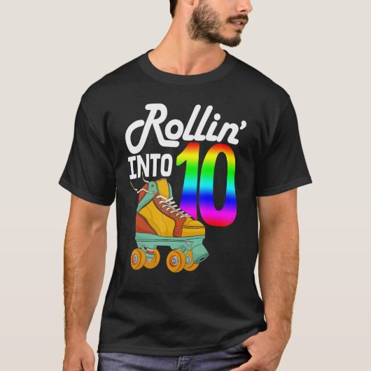 T-shirt Rollin Dans 10 Femmes Patinage Rolling Chaussures (Devant)