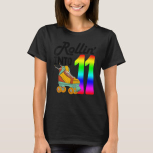 T-shirt Rollin Dans 11 Femmes Patinage Rolling Chaussures