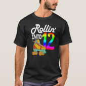 T-shirt Rollin Dans 12 Femmes Patinage Rolling Chaussures  (Devant)