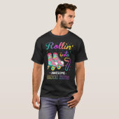 T-shirt Rollin' en 7 Awesome 2015 Roller Skating 7th Bir (Devant entier)