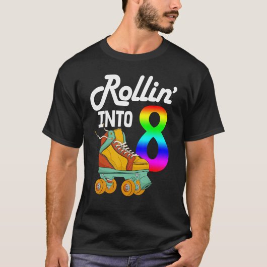 T-shirt Rollin En 8 Femmes Patinage Rolling Chaussures Bir (Devant)