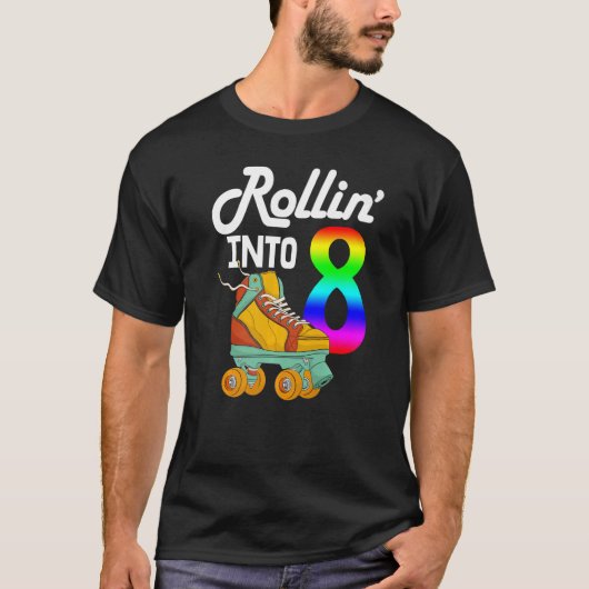 T-shirt Rollin En 8 Femmes Patinage Rolling Chaussures Bir (Devant)
