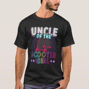 T-shirt Rollin En Oncle De La Scooter Girl Kids Retro C