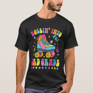 T-shirt Rollin' In 3e Grade Roller Skate Retour À L'École