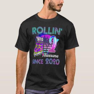 T-shirt Rollin' Into 2 Super 2020 Roller Skating 2nd Bir