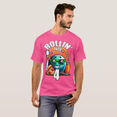 T-shirt Rollin Into 4 Bowling Anniversaire Fête 4E Anniver (Devant entier)