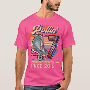 T-shirt Rollin' Into 7 Magnifique 2015 Roller Skating 7Th