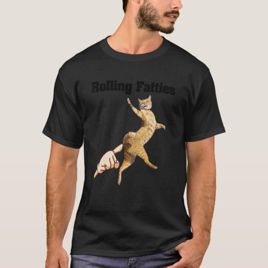 T-shirt Rolling Fatties Cat 2 (Devant)