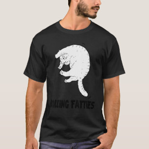 T-shirt Rolling Fatties Chat Chat Tenue Chat Papa Chat M