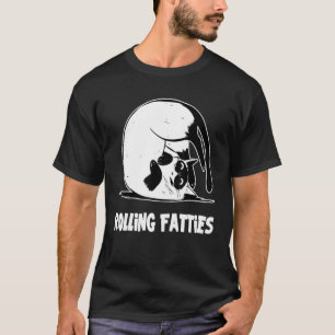 T-shirt Rolling Fatties Chat Chat Tenue Chat Papa Chat M