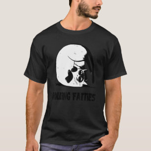 T-shirt Rolling Fatties Chat Chat Tenue Papa Chat Maman