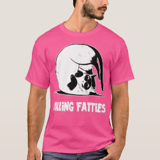 T-shirt Rolling Fatties Chat Drôle Amoureux des chats tenu