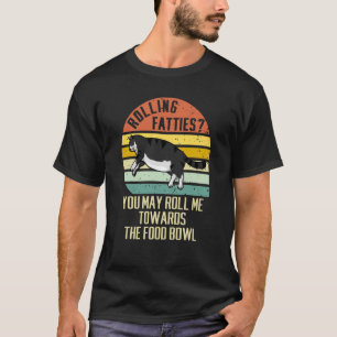 T-shirt Rolling Fatties Chat Nourriture Bowl Kitten