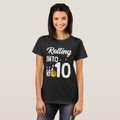 T-shirt Rolling In 10 Bowling 10e anniversaire (Devant entier)