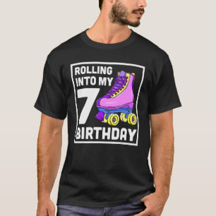 T-shirt Rolling In My 7 Birthday Kids 7th Birthday 7 Yea