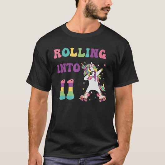 T-shirt Rolling Into 11 years. Lets Roll I'm Turning (Devant)