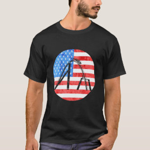 T-shirt Rolller Dessous de verre America États-Unis amusan