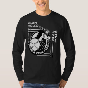 T-shirt Rollo Clan Gaelic Motto Swordsman