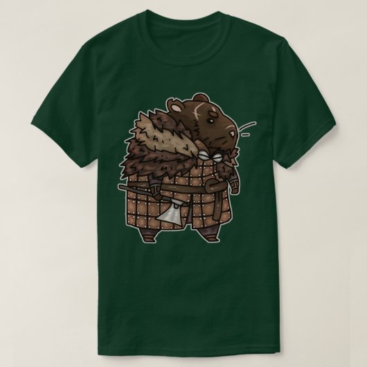 T-shirt Rollo le Hamster Viking (Design devant)