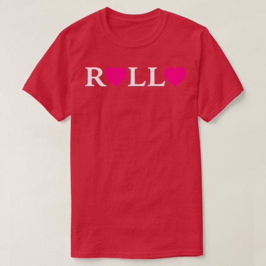 T-shirt Rollo love Texte blanc (Design devant)