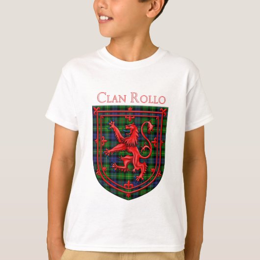 T-shirt Rollo Tartan Scottish Plaid Lion Rampant (Devant)