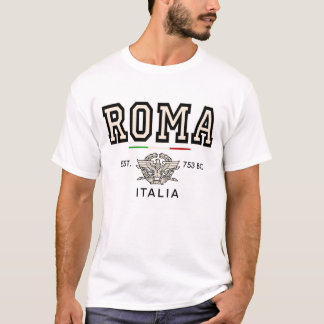 T-shirt Roma Italia Est 753 BC Vintage Universitaire