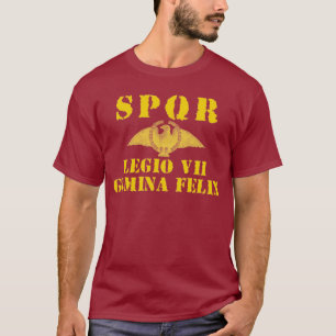 T-shirt romain de légion de 07 Gémeaux chanceux
