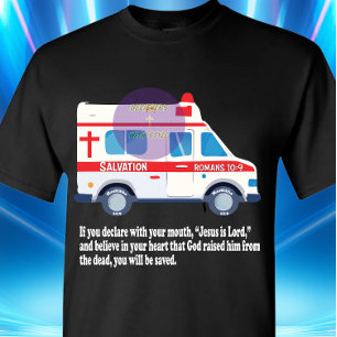 T-shirt Romains 10:9 Écriture - Chrétien - Salut
