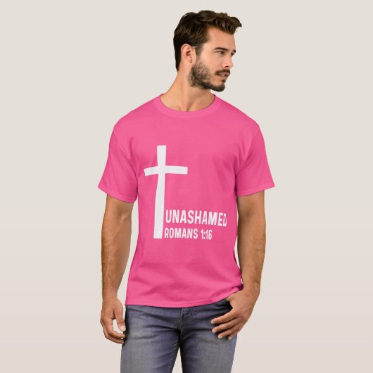 T-shirt Romains 116 1 16 Dieu Jésus Religieux Chrétien Una (Devant entier)