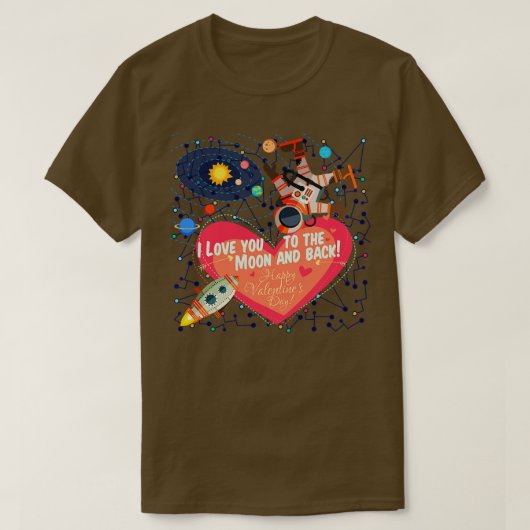 T-SHIRT ROMANCE DE L'ESPACE (Design devant)