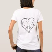 T-shirt 🖌️ 💖 Romance minimaliste ✨ 🌹 (Dos)