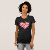 T-shirt Romance Rétro Fantaisiste (Devant entier)