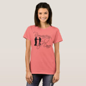 T-shirt Romancer l'Tee de danse (Devant entier)