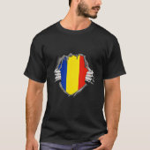 T-shirt Romania flag (Devant)