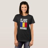 T-shirt Romania Flag Design If lost send me to Romania Pr (Devant entier)