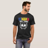 T-shirt Romania Table Tennis   Romanian Ping Pong Supporte (Devant entier)