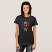 T-shirt Romania Tiger Romanian Flag (Devant entier)