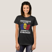 T-shirt Romanian Wedding State of Romania Roots Married (Devant entier)