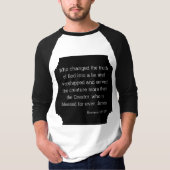 T-shirt Romans 1:25 Bible Verse Citation KJV Hommes 3/4 (Devant)