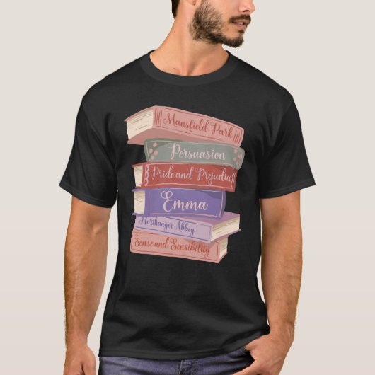 T-shirt Romans de Jane Austen V (Devant)