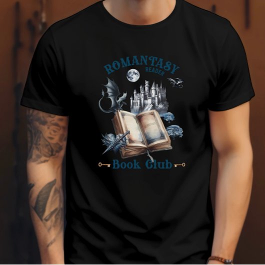T-shirt Romantasy Reader Dragon Book Club Castle