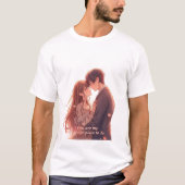 T-shirt Romantic Anime Couple - Valentine's Day Aesthetic (Devant)
