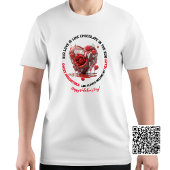 T-shirt Romantic Funny Red Melting Heart Saint Valentin