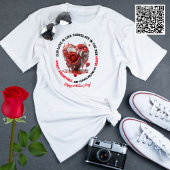 T-shirt Romantic Funny Red Melting Heart Saint Valentin