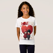 T-Shirt Romantic Love Quote Design (Devant entier)